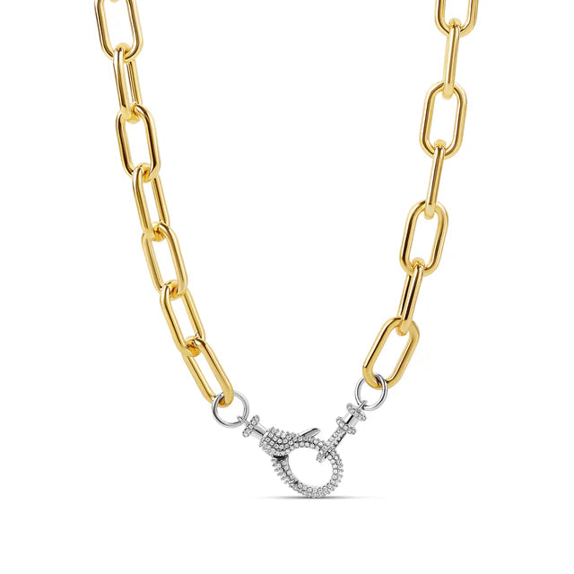 Lobster Clasp Paperclip necklace