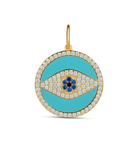 Turquoise Evil Eye Charm