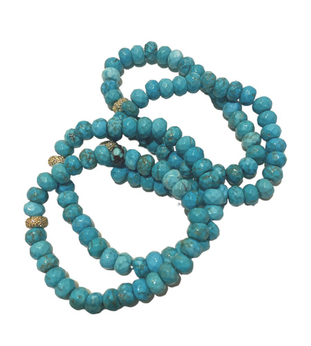 Beaded turquoise bracelet
