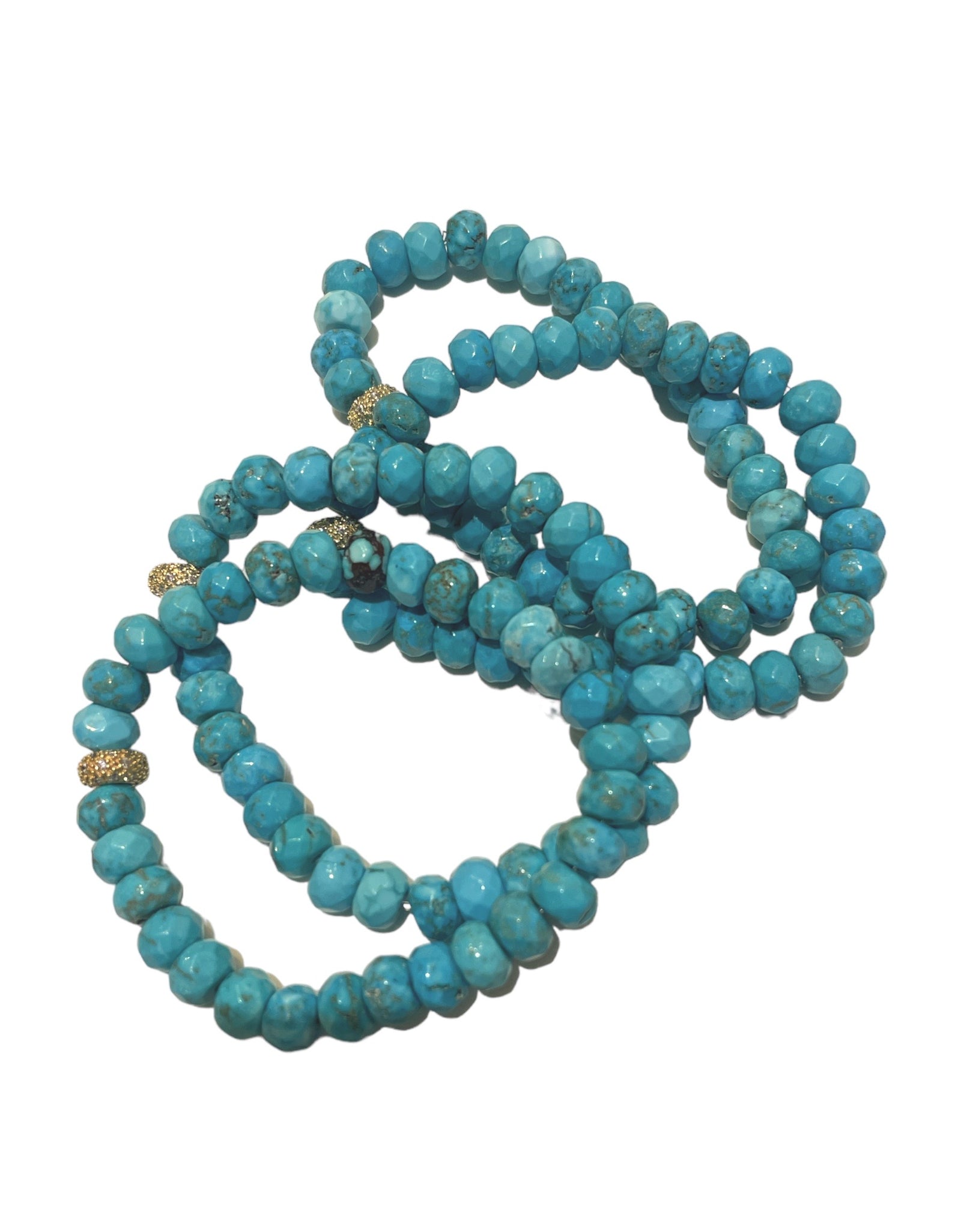 Beaded turquoise bracelet