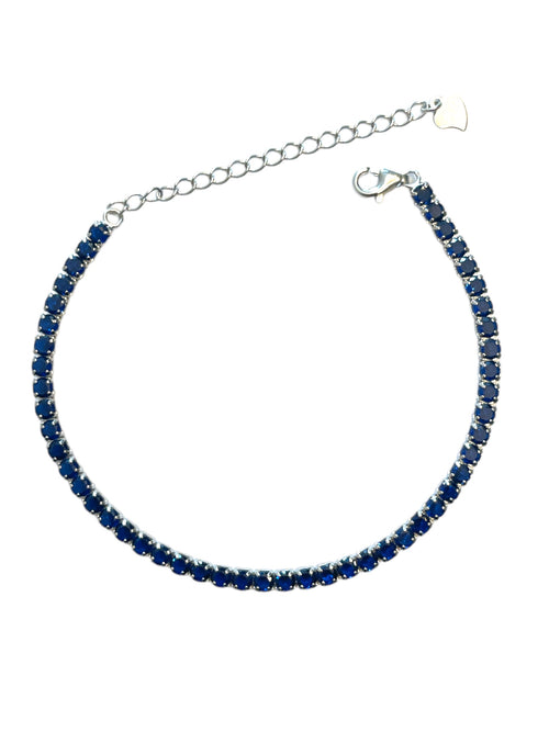 2.5 mm color tennis bracelet