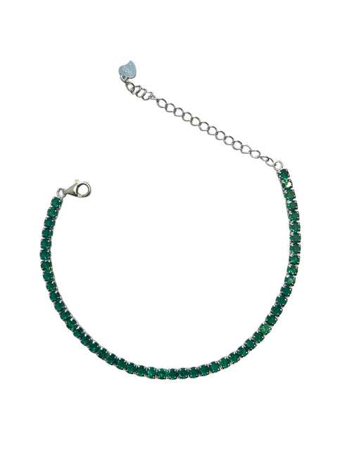 2.5 mm color tennis bracelet