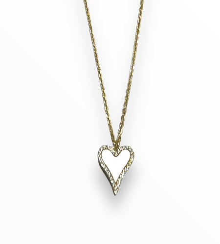 Mother of pearl heart necklace