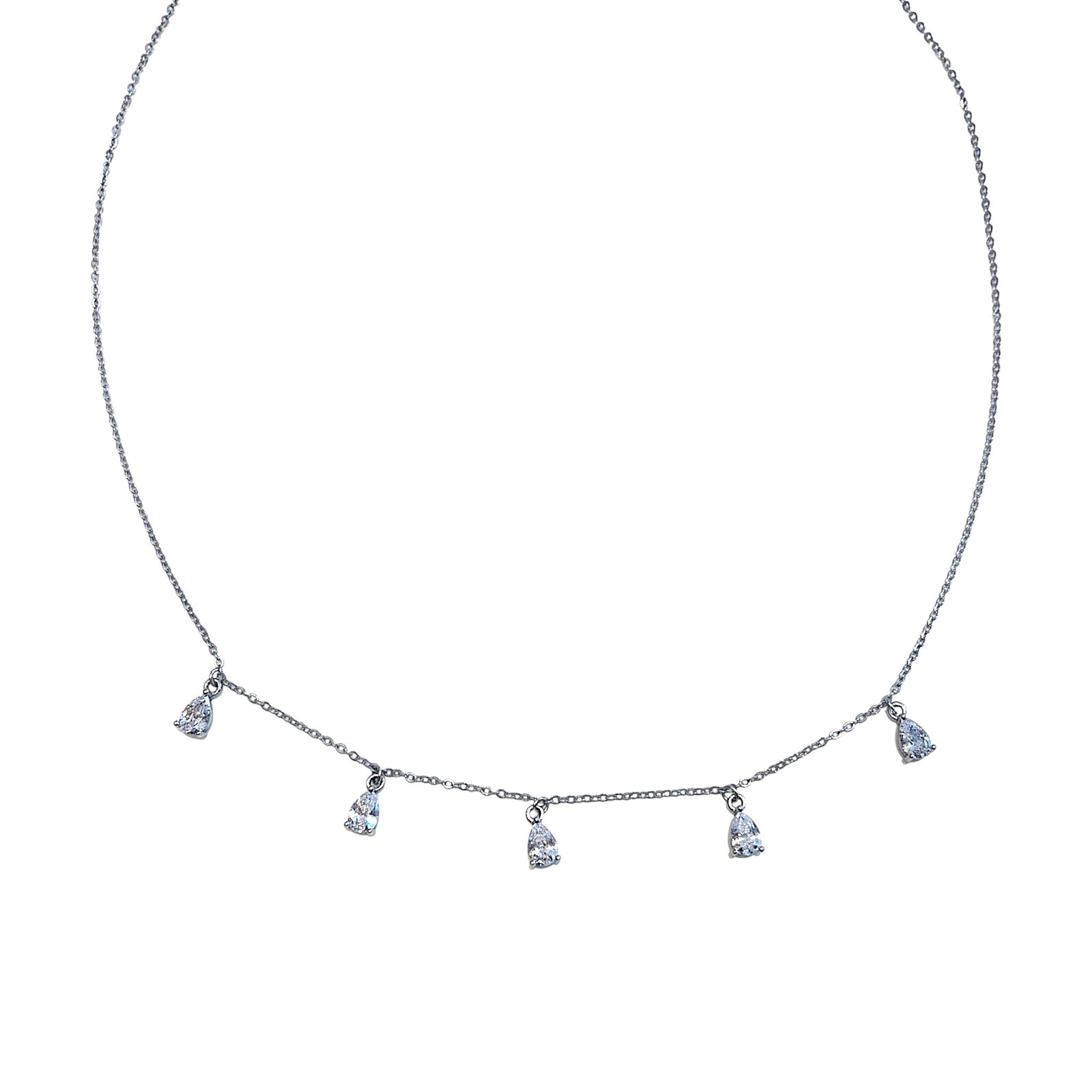 Floating cz Necklace
