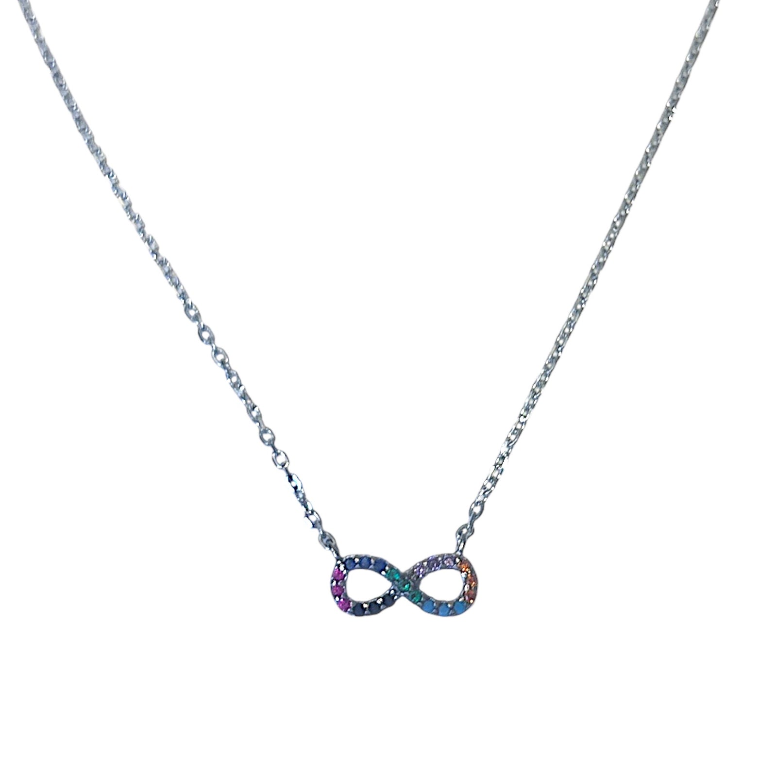 Rainbow infinity Necklace