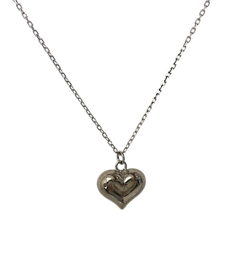 Puffy heart necklace