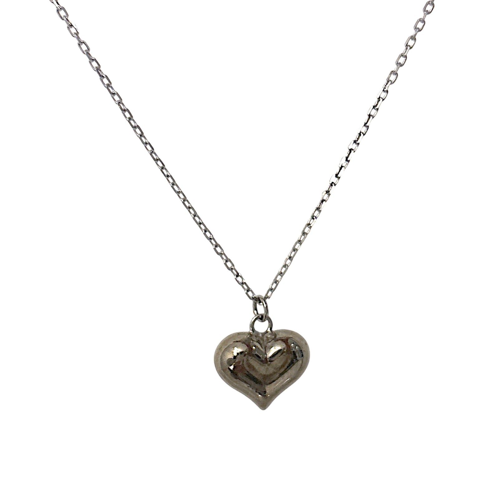 Puffy heart necklace