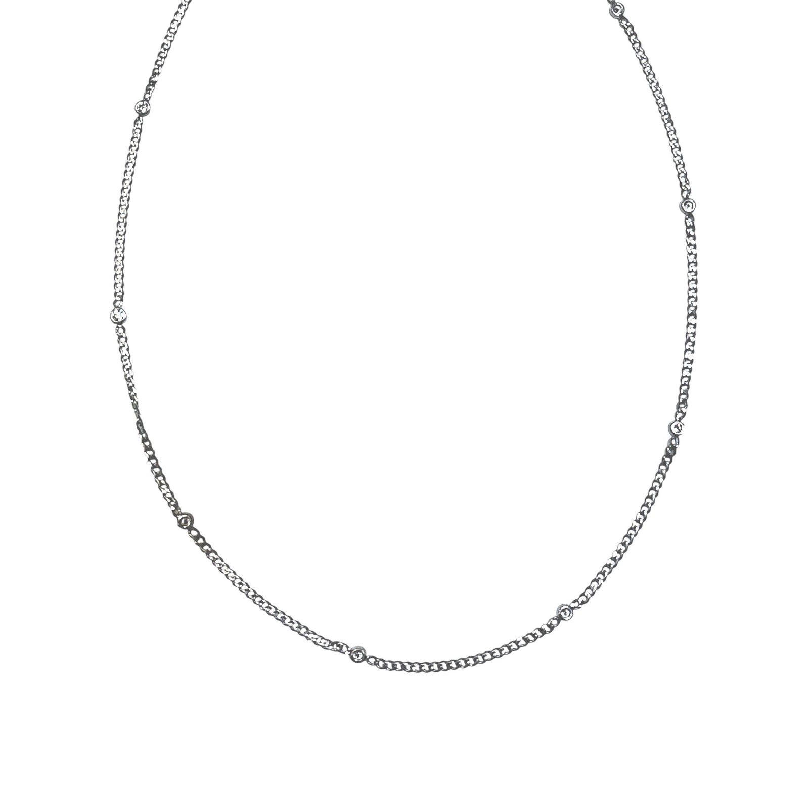 Cuban Diamond by the Yard Necklace