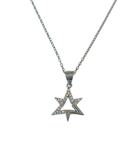 Cz Star Charm necklace