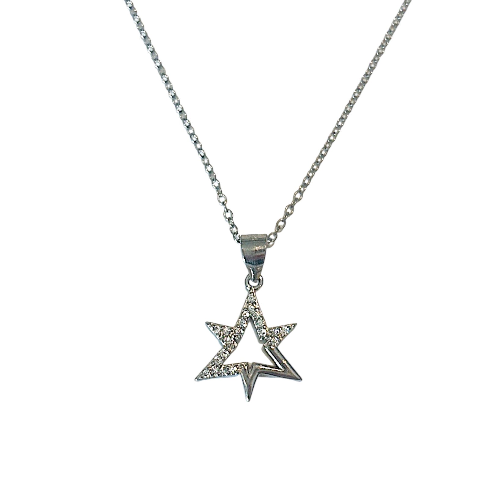 Cz Star Charm necklace