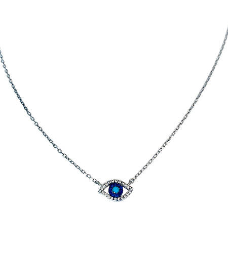 Blue Cz Evil eye