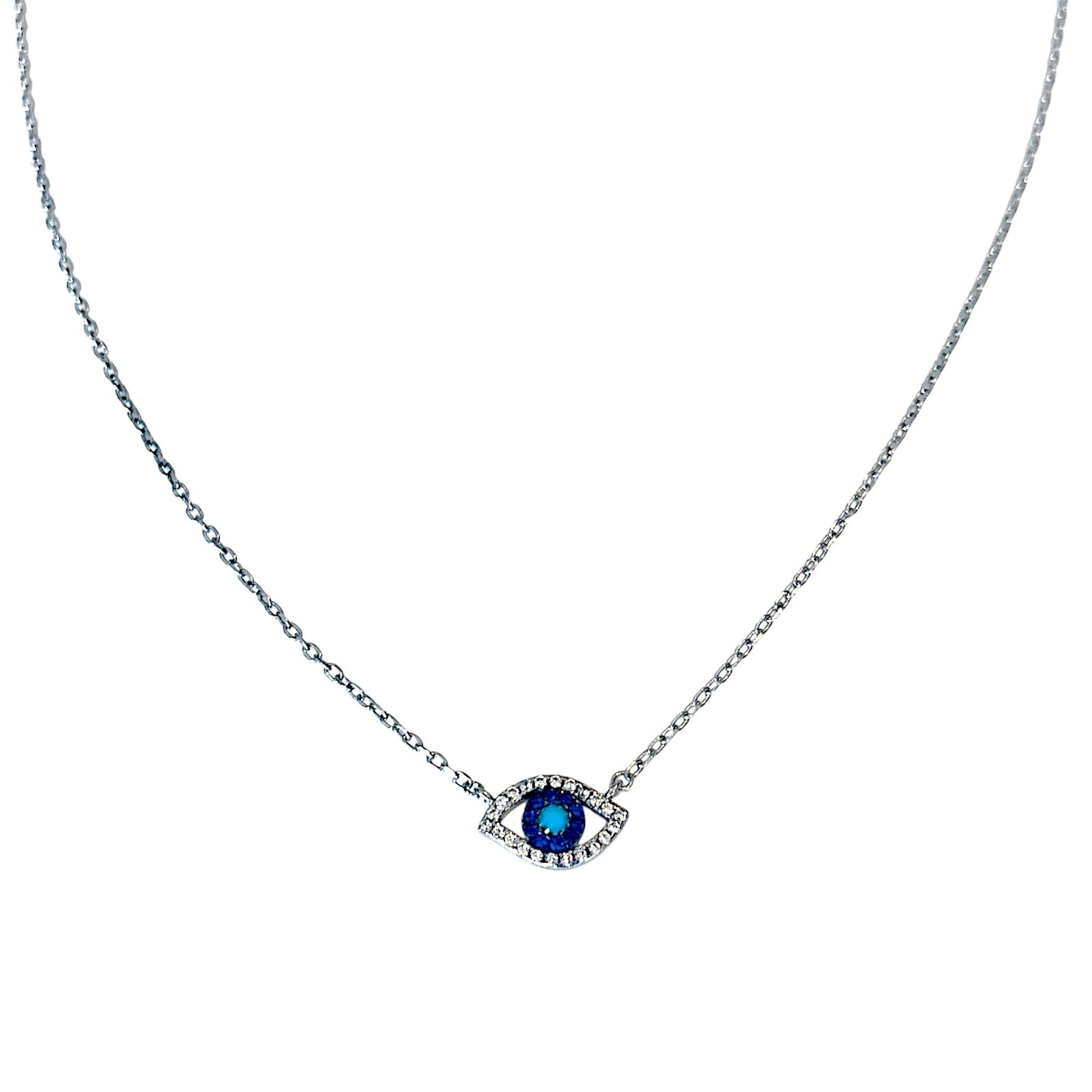 Blue Cz Evil eye