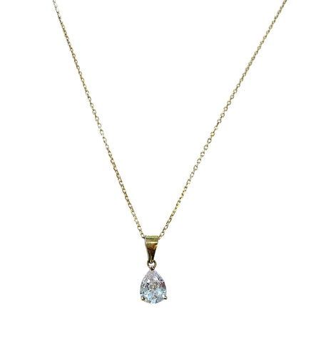 Drop Cz Necklace