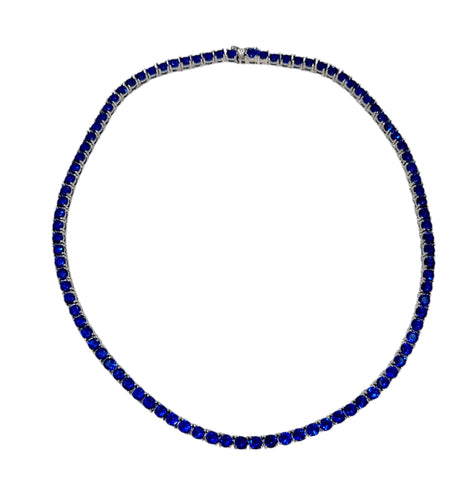 5mm blue Tennis Choker