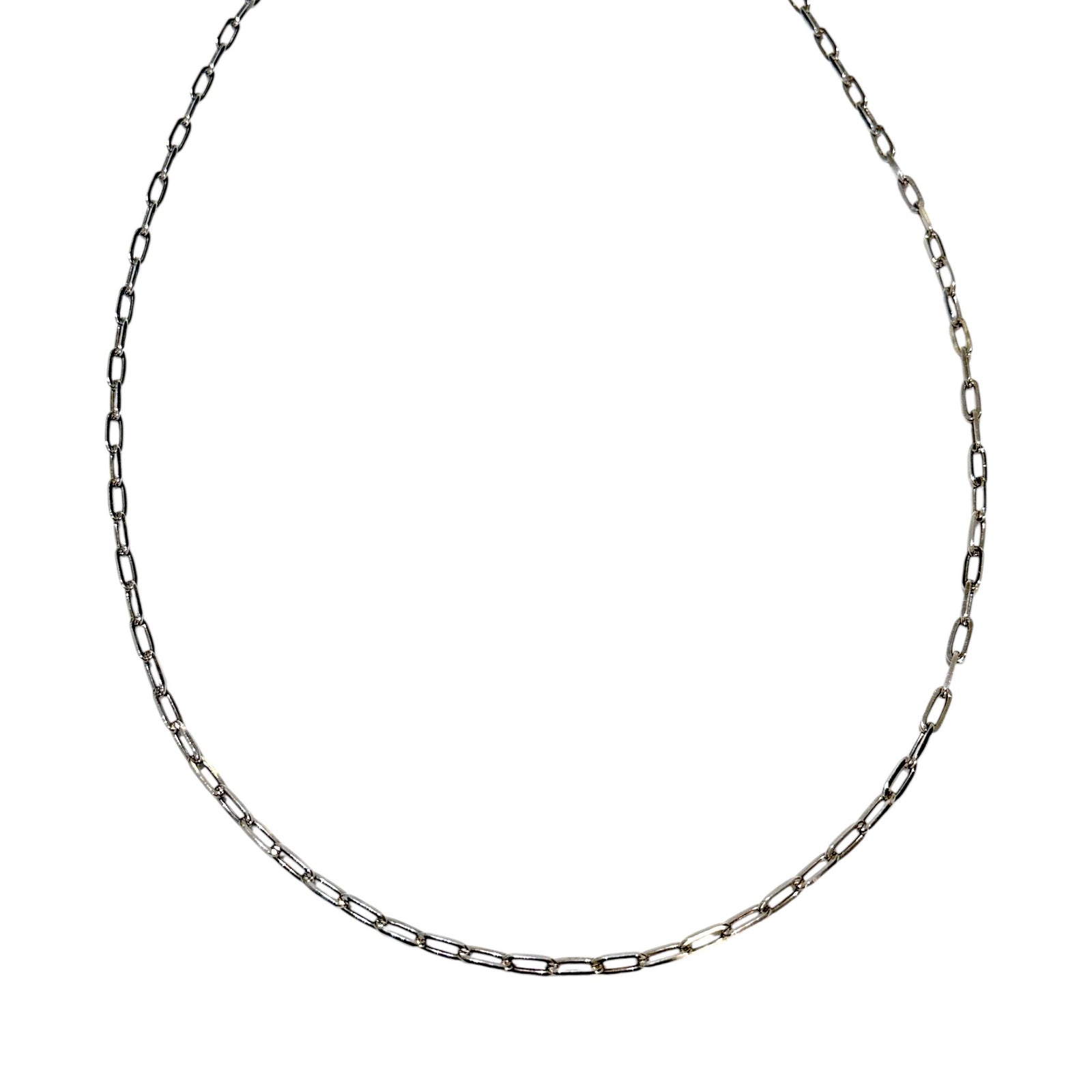 The paper Clip Chain 22" Silver .925