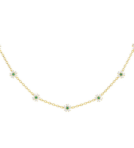 Mini Flower Choker- GOLD