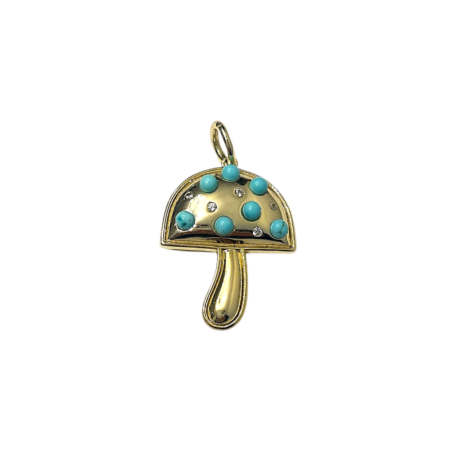Turquoise perl Mushroom