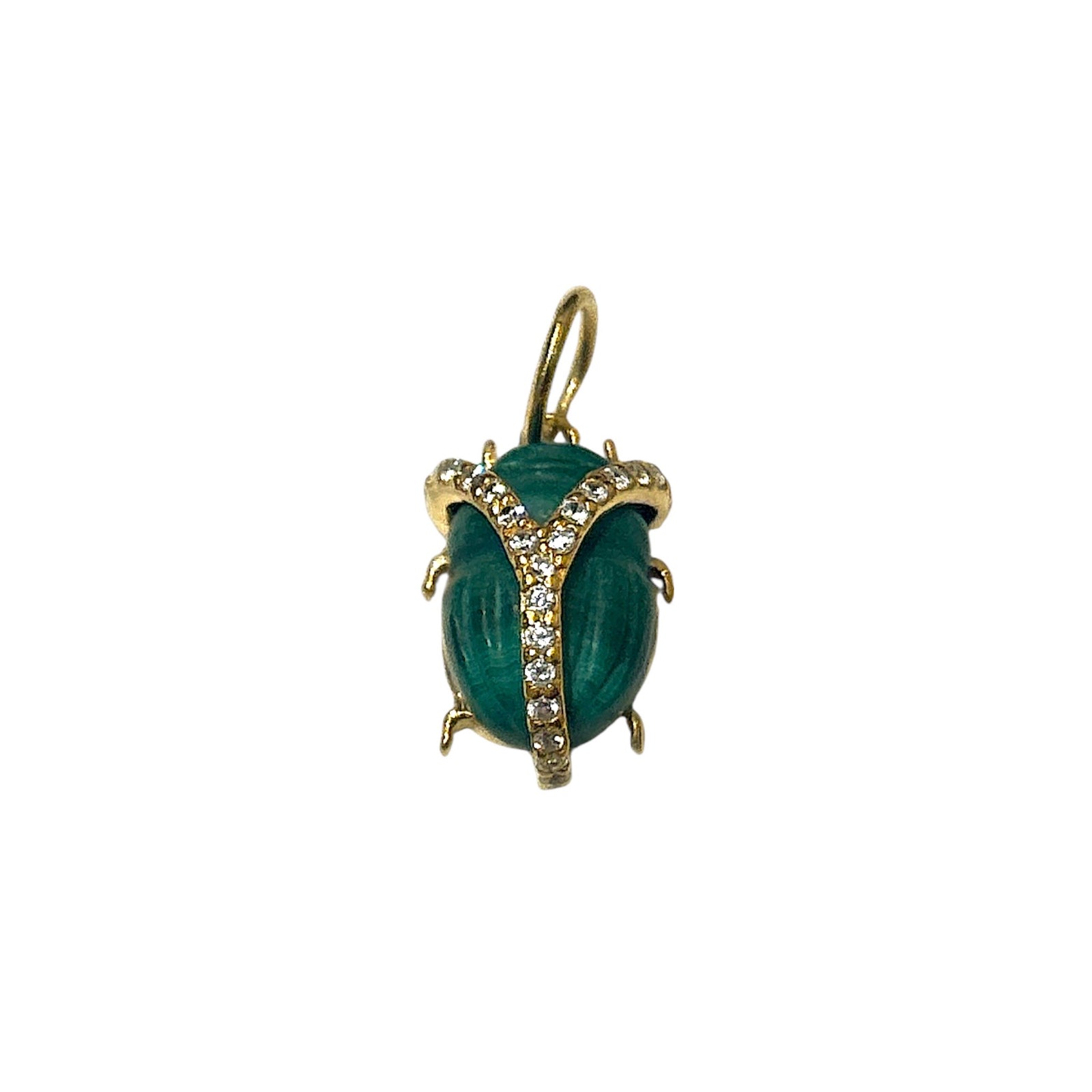 Beetle Stone Charm