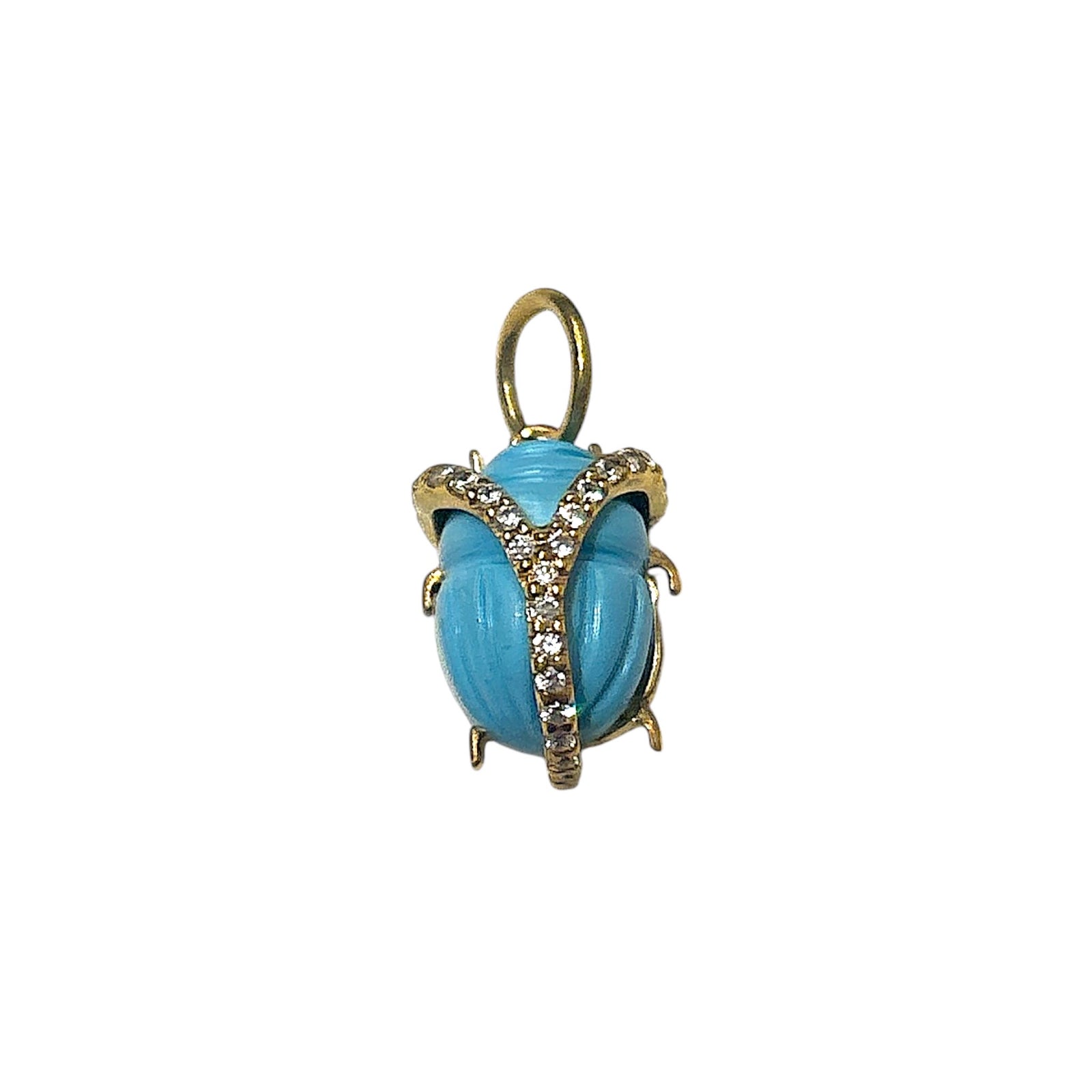 Beetle Stone Charm