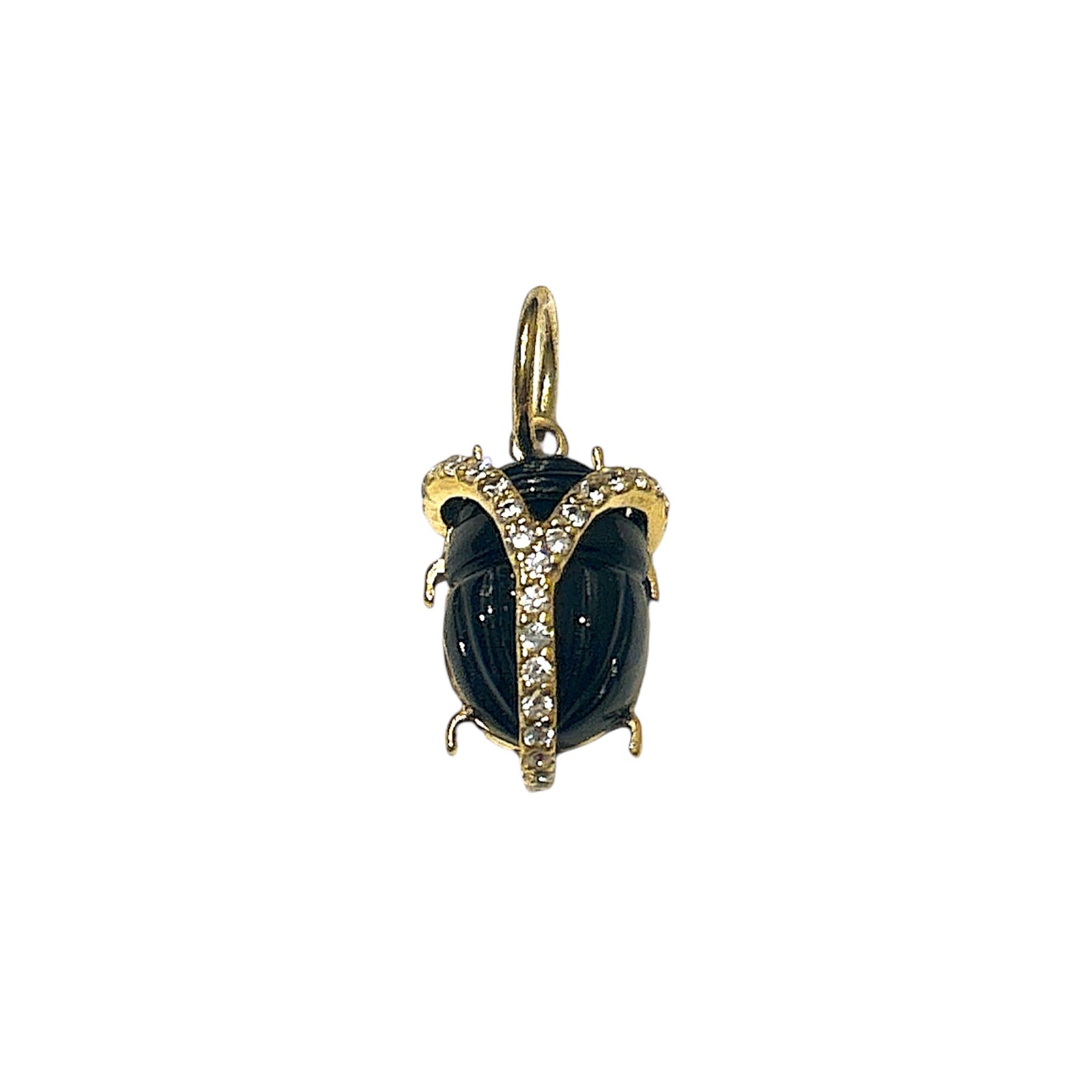 Beetle Stone Charm