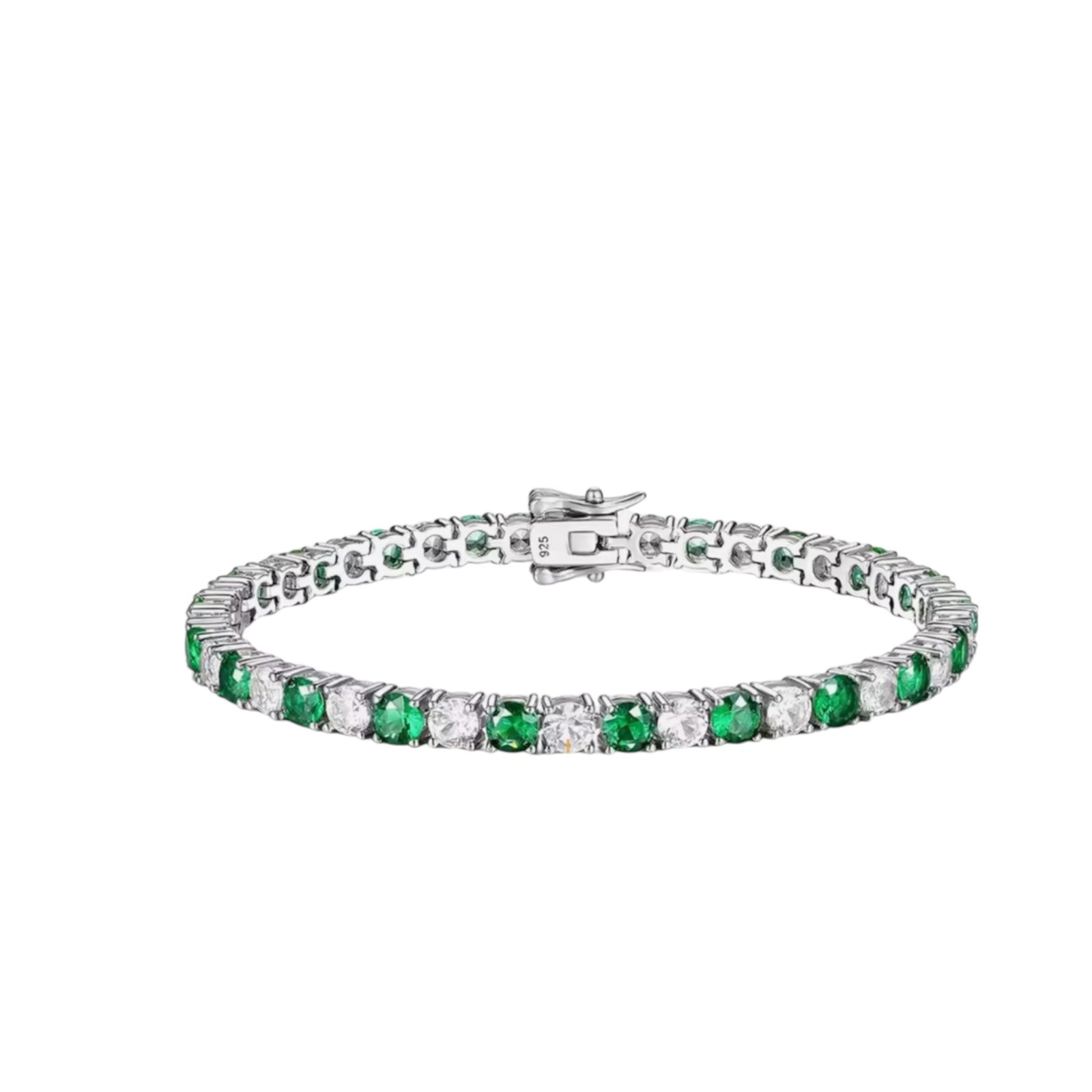 3mm emerald Tennis Bracelet