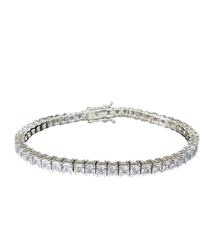 3mm square tennis bracelet