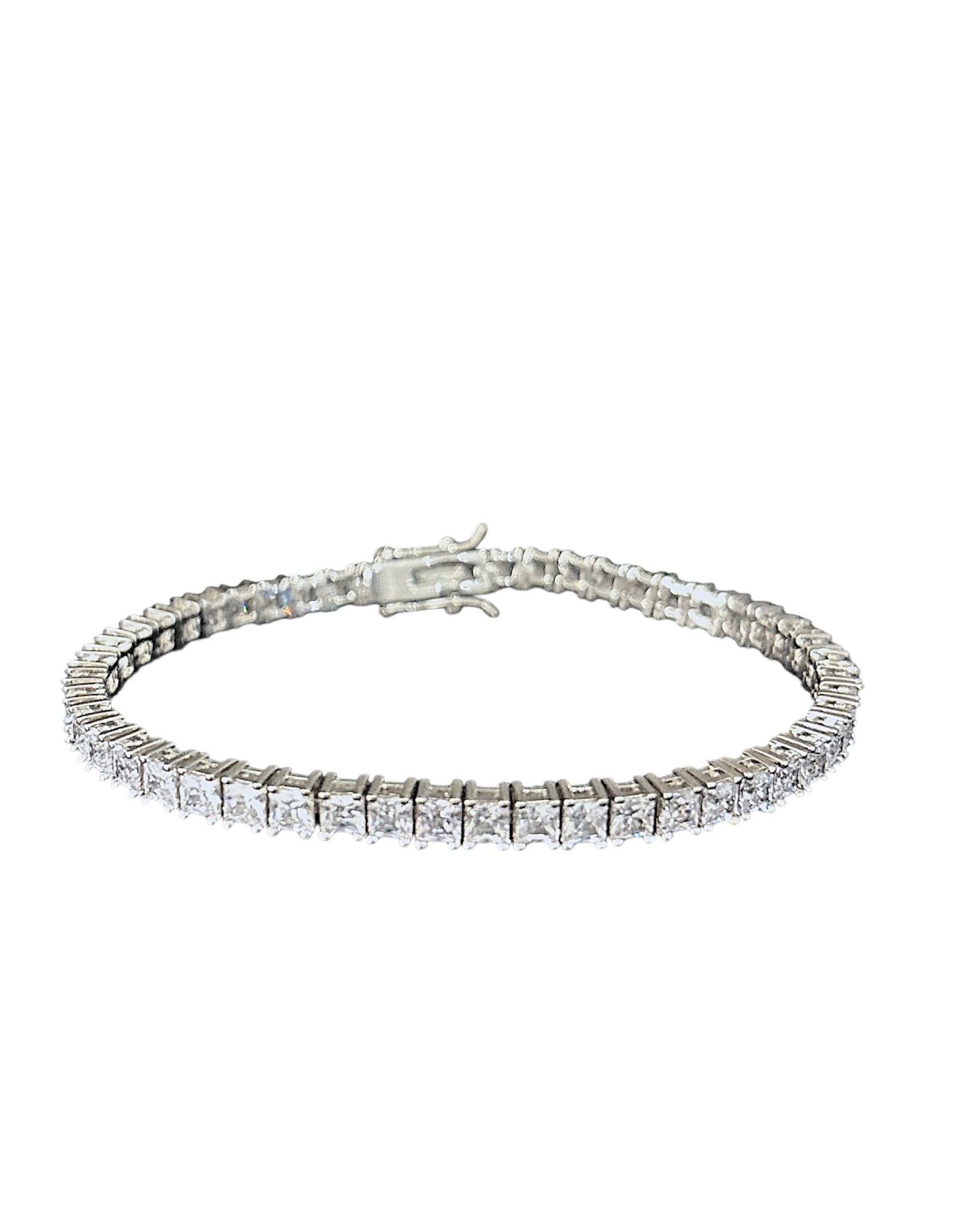 3mm square tennis bracelet