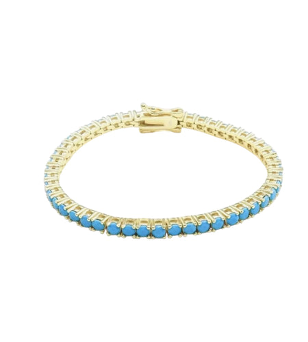 Turquoise Tennis bracelet 3mm