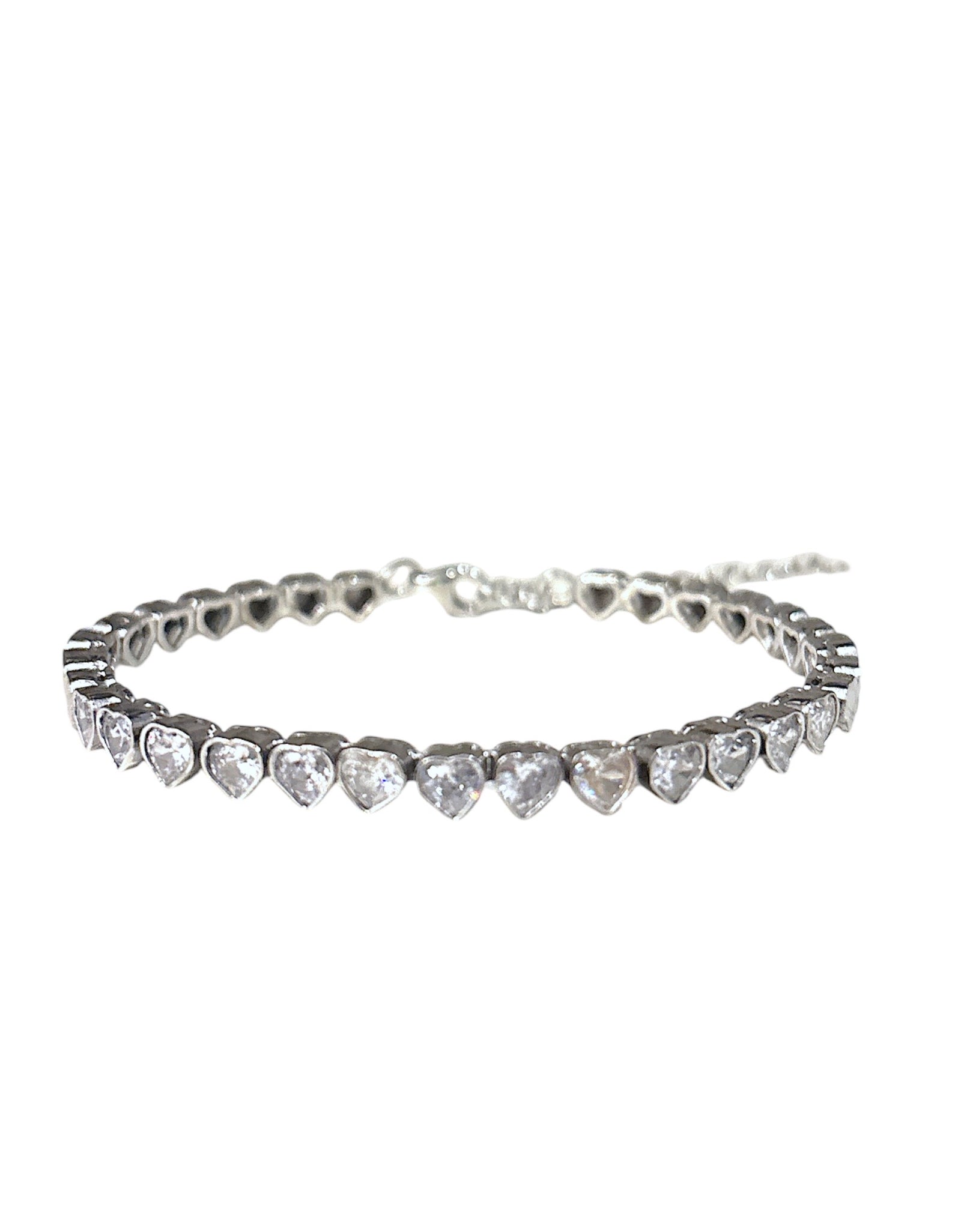 Bezel Hearts Bracelet