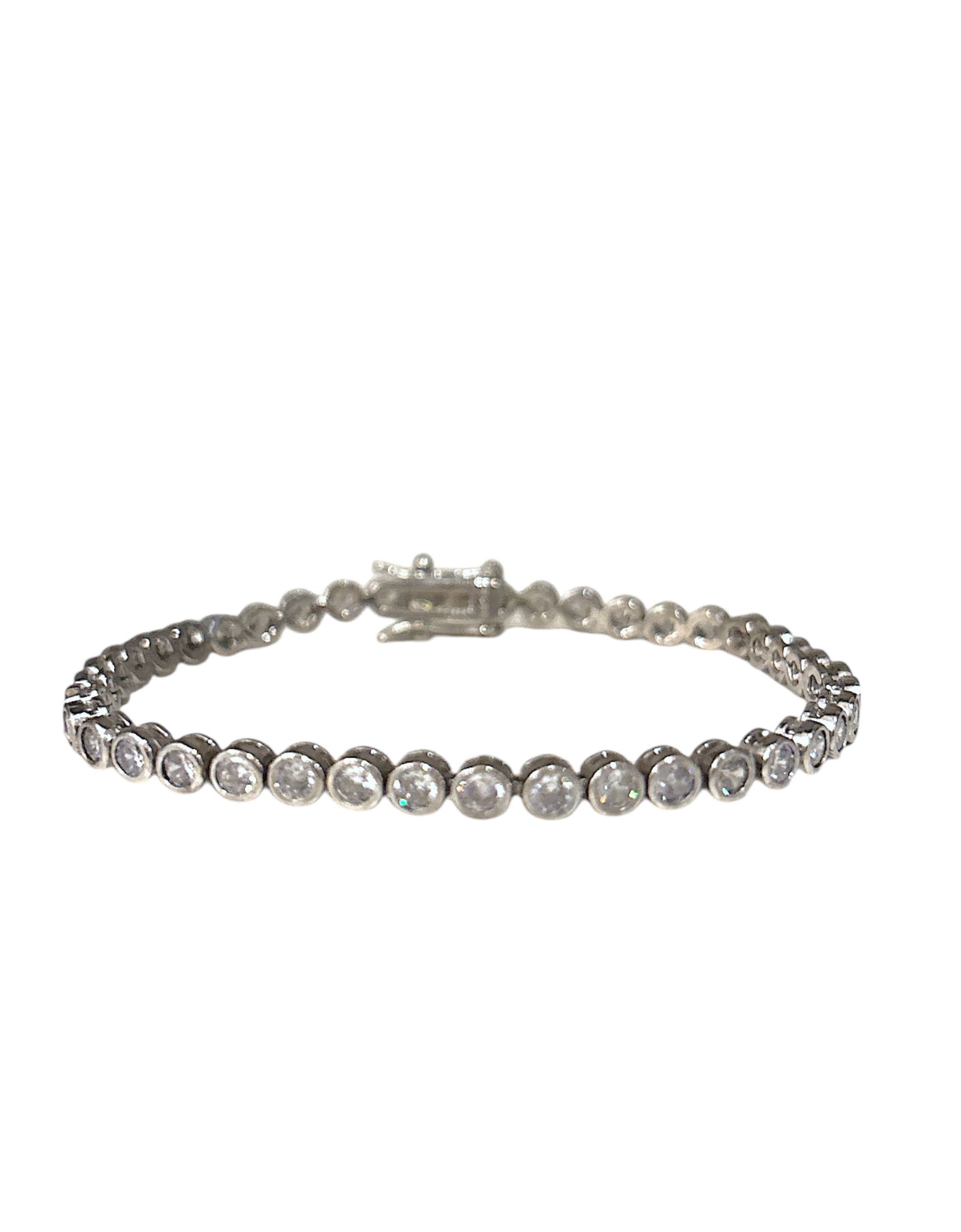 Round bezel tennis Bracelet