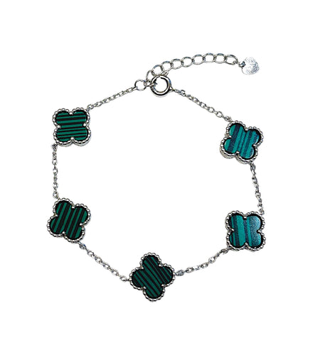 5 Clover stone Bracelet