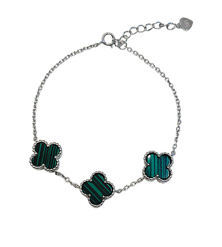 3 Clover stone Bracelet
