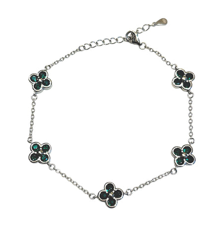 Flower Cz bracelet