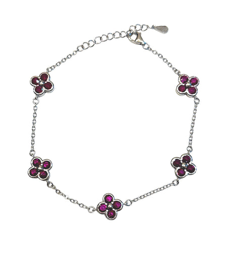 Flower Cz bracelet