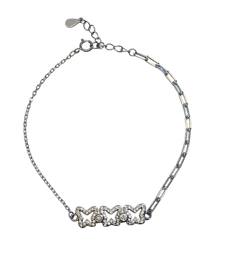 Butterfly Cz bracelet
