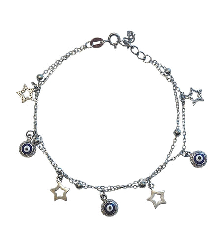 Double Chain charms Bracelet