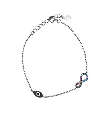 Infiniti Rainbow Baracelet with eye