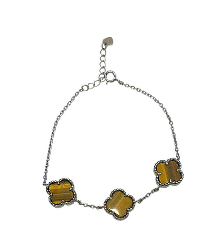 3 Clover stone Bracelet