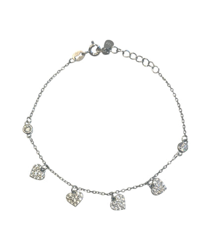 Hearts Charms bracelet