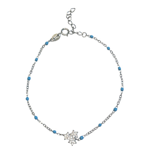Triple mini stars with color dots bracelet