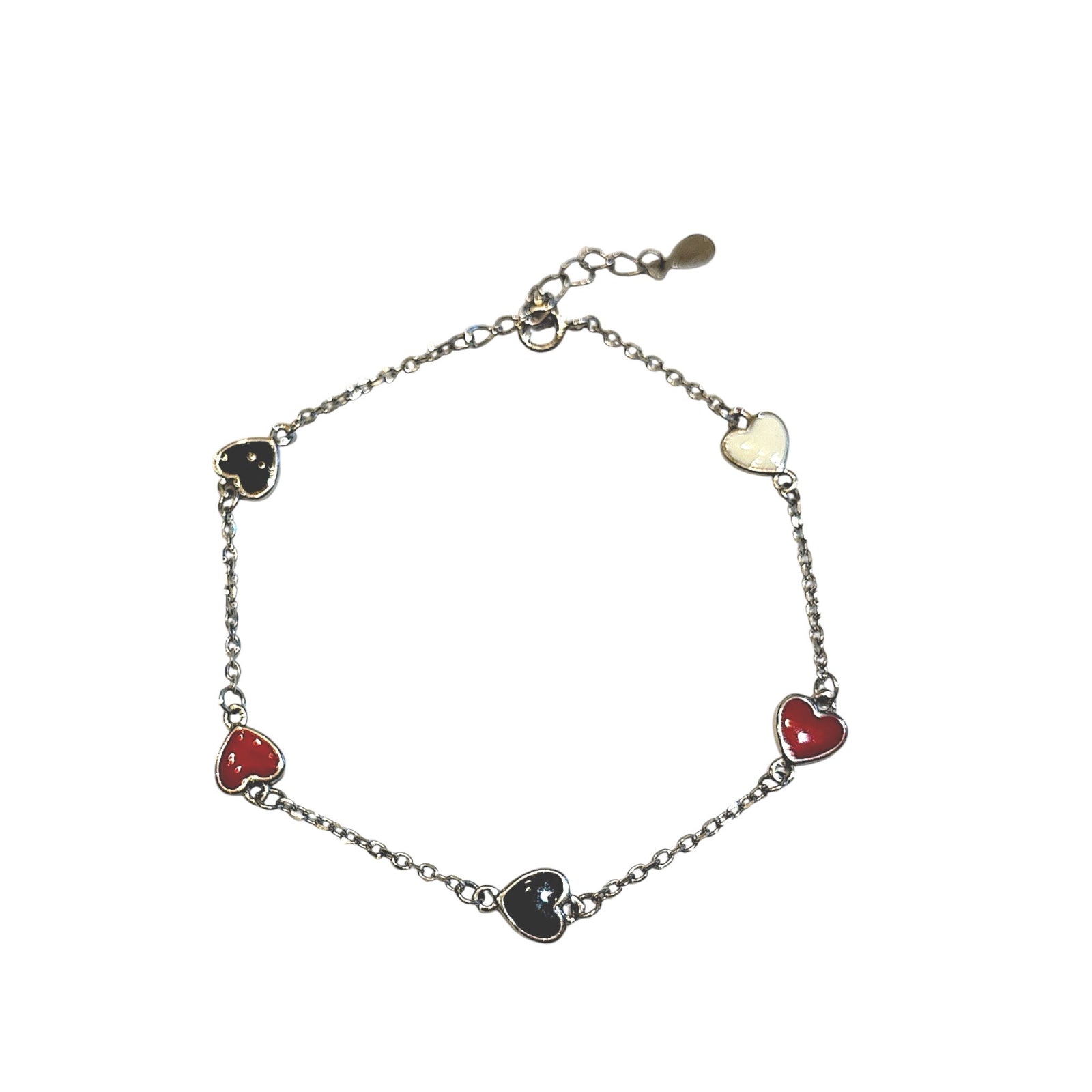 Enamel Hearts Bracelet