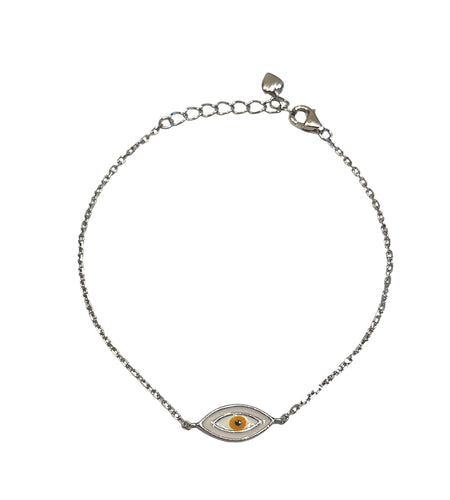 Evil eye enamel Bracelet