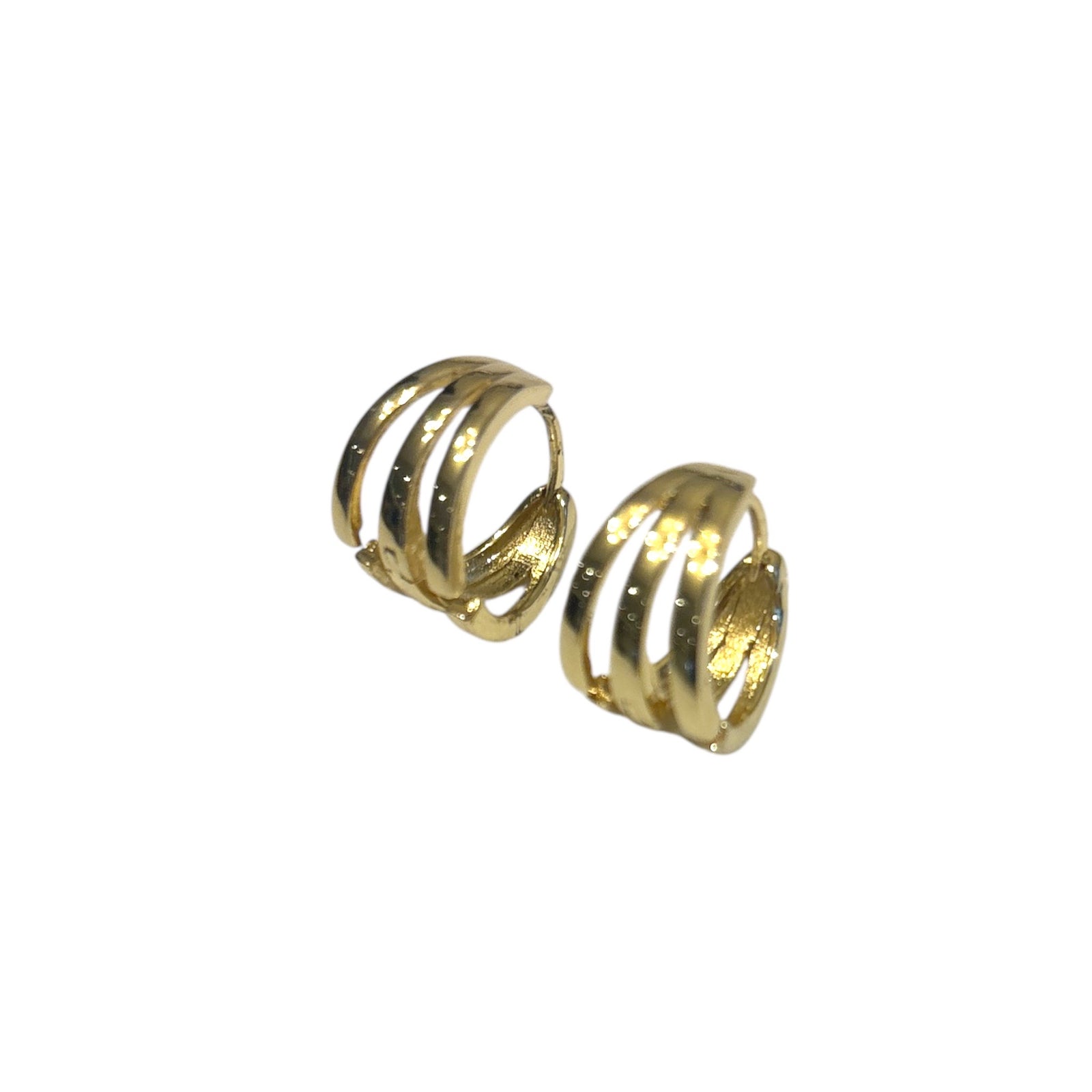 Triple Small Hoop