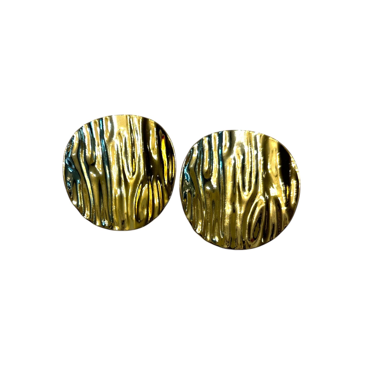 Round big earrings