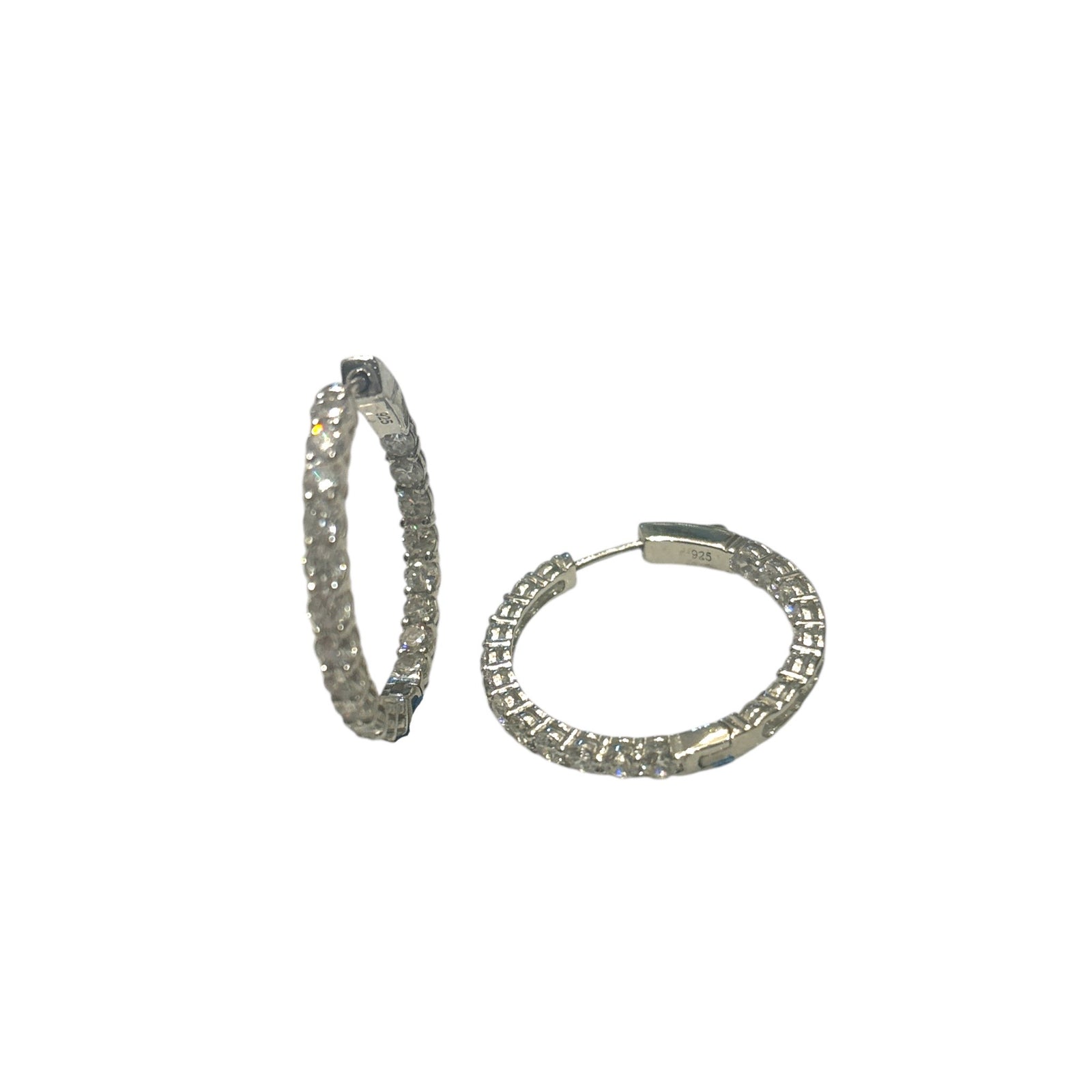 Inside out Cz Hoops