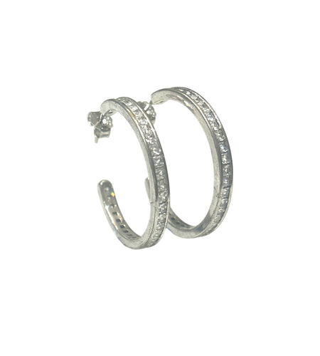 Bezel Cz hoops