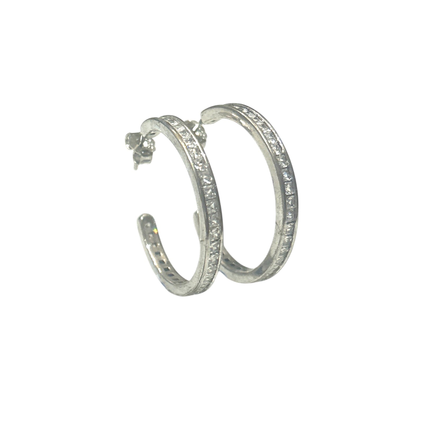 Bezel Cz hoops