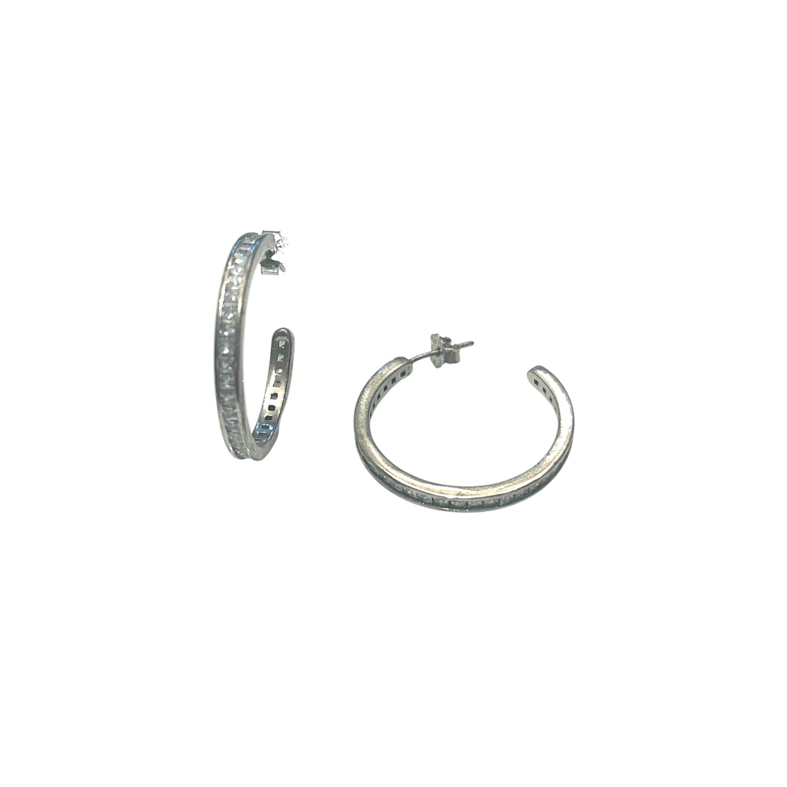 Bezel Cz hoops