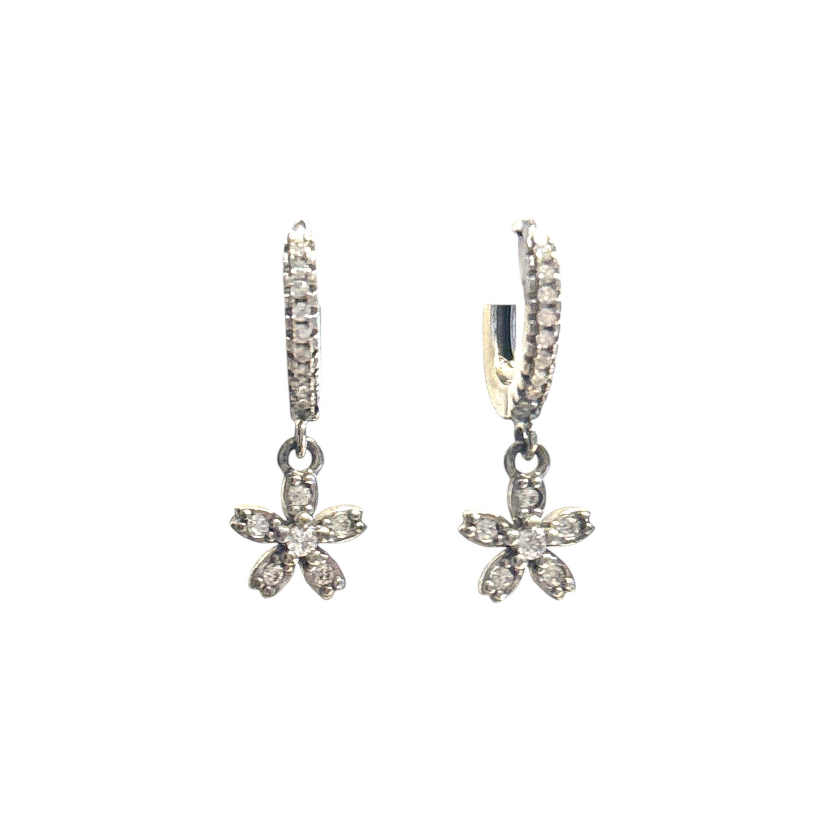 Flower Cz Huggies
