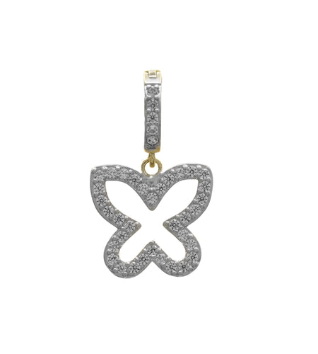Butterfly pave charm